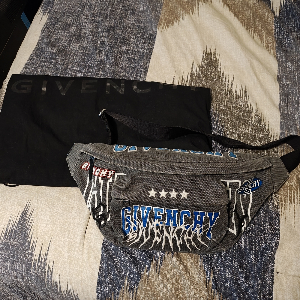 Givenchy Black and Blue Belt Bag